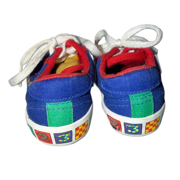 Vintage Sprockets Baby Shoes 90s Multicolor Size 5 Kids Red Blue Green 123 - Picture 3 of 4